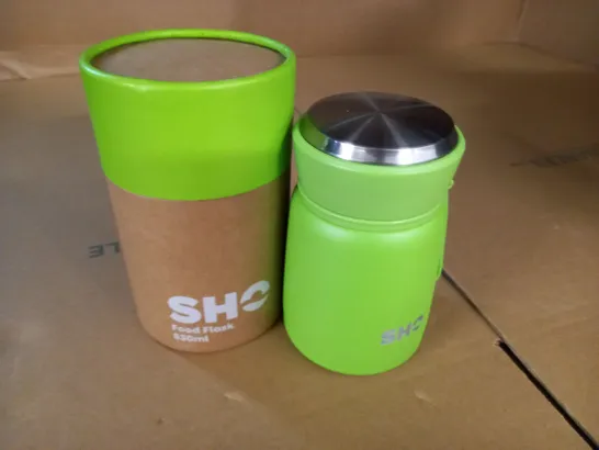 BOXED SHO FOOD FLASK 530ML - GREEN