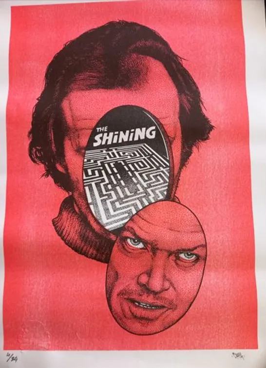 CACK HANDED KID THE SHINING - REDRUM EDITION SIGNED AND NUBERED PRINT #4/34