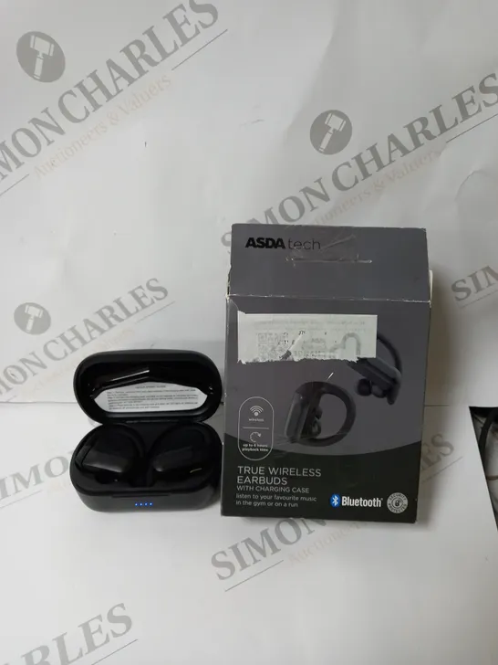 BOXED TRUE WIRELESS BLUETOOTH EARBUDS WITH CHARGING CASE