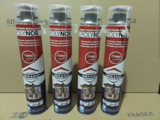 LOT OF 8 POLYNOR SPRAY FOAM INSULATION 