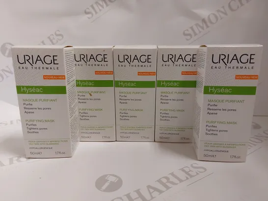 BOX OF APPROX 5 URIAGE PURIFYING MASK - 5X50ML