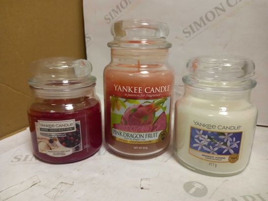 LOT OF 3 YANKEE CANDLES