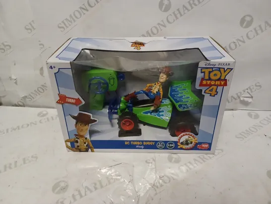 DISNEY PIXAR TOY STORY 4 RC TURBO BUGGY WOODY RRP £35