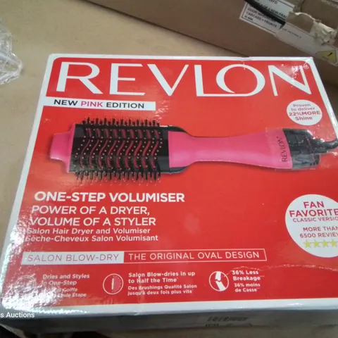 BOXED REVLON PINK EDITION ONE STEP VOLUMISER