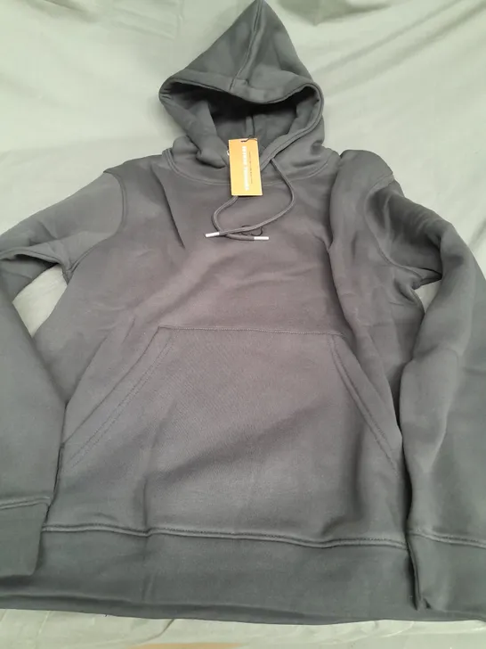 CRIMINAL DAMAGE ECO HOODIE IN CHARCOAL - MEDIUM