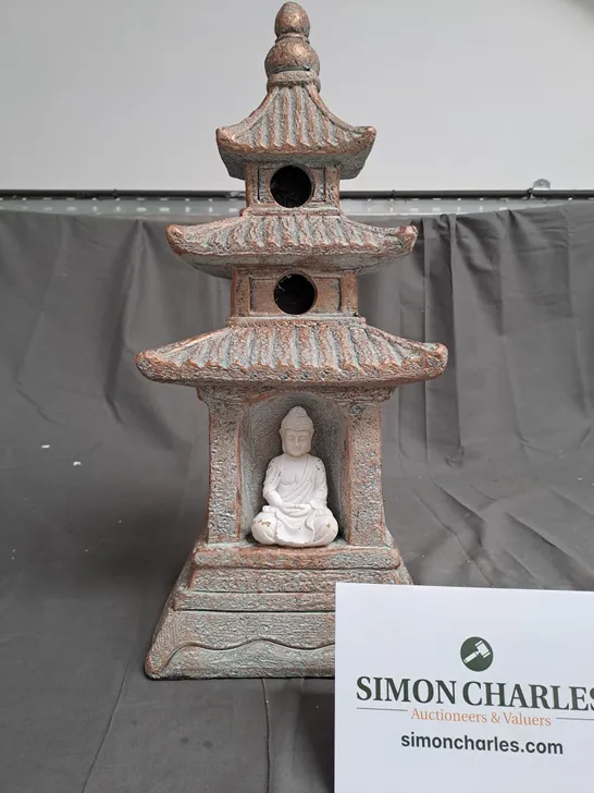 MY GARDEN STORIES SOLAR LED BUDDHA PAGODA