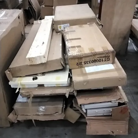 PALLET OF ASSORTED BOXED FURNITURE PARTS FOR WARDROBE, CABINET AND DOOR