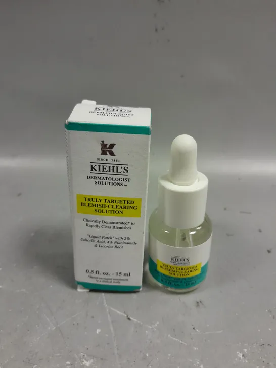 BOXED KIEHL'S TARGETED BLEMISH-CLEARING SOLUTION - 15ML 