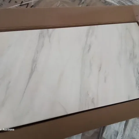 PALLET OF 40 × 5 BRAND NEW JOHNSONS MARBLE SATIN WHITE TILES EACH 597 × 297 × 10mm