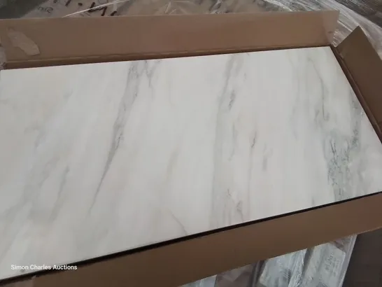 PALLET OF 40 × 5 BRAND NEW JOHNSONS MARBLE SATIN WHITE TILES EACH 597 × 297 × 10mm