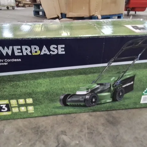 BOXED POWERBASE 37CM 40V CORDLESS LAWN MOWER