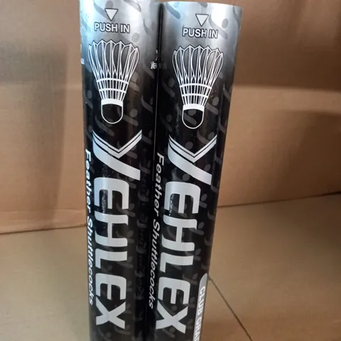 LO TOF 2 PACKS OF YEHLEX FEATHER SHUTTLECOCKS