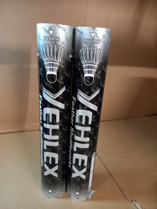 LO TOF 2 PACKS OF YEHLEX FEATHER SHUTTLECOCKS