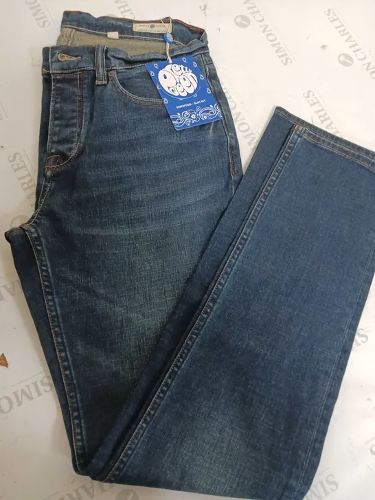 PRETTY GREEN MENS SLIM FIT JEANS 30W X 32L