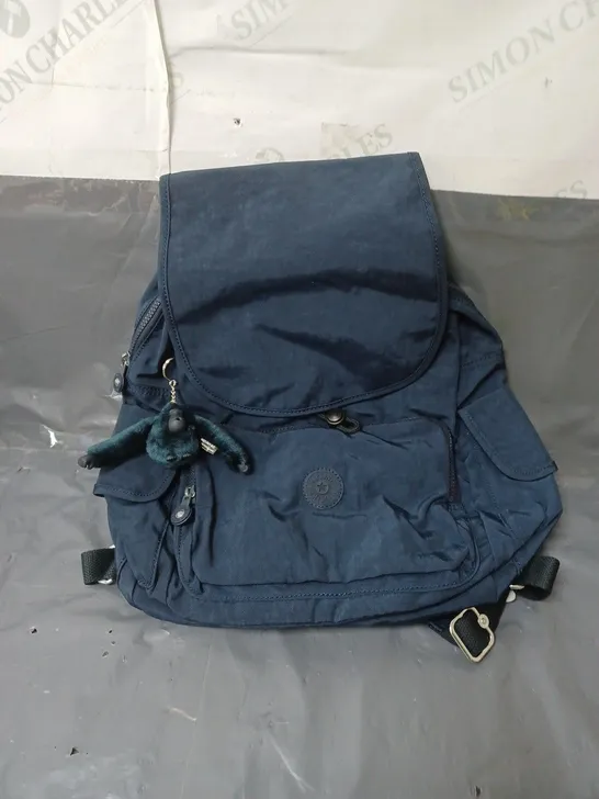 KIPLING BACKPACK WITH MONKEY BLUE