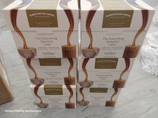 6 BOXES OF 10 HOTEL CHOCOLAT THE EVERYTHING SACHET LATTE SELECTION