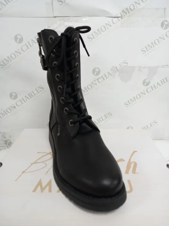 BOXED BLOWFISH MALIBU BLACK HIGH BOOTS - SIZE 6