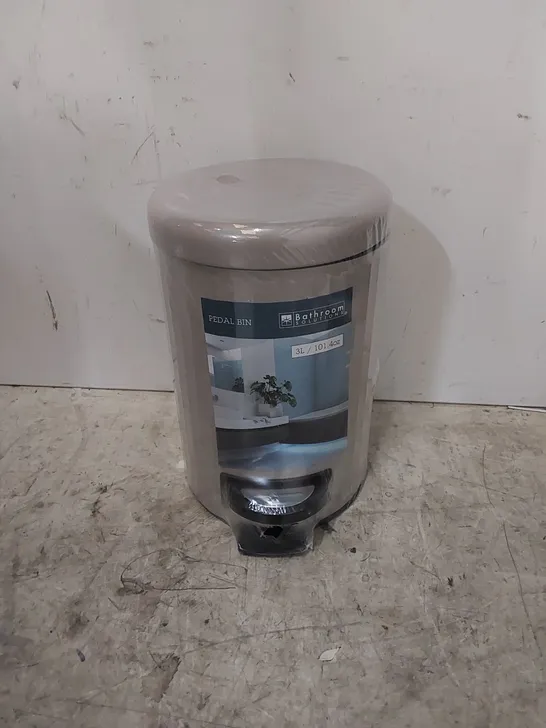 BOXED WILMINGTON 3L LITRE PEDESTAL RUBBISH BIN