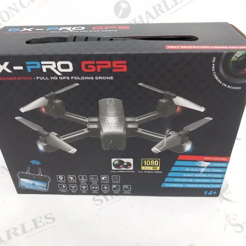 BOXED GX-PRO GPS NEXT GENERATION FULL HD GPS FOLDING DRONE