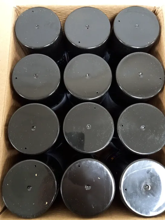 BOX OF 12 PAINT FACTORY COLOUR IT JET BLACK SPRAY PAINT