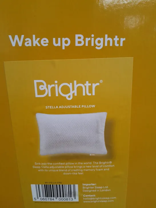 BRIGHTR MEMORY FOAM STELLA ADJUSTABLE PILLOW