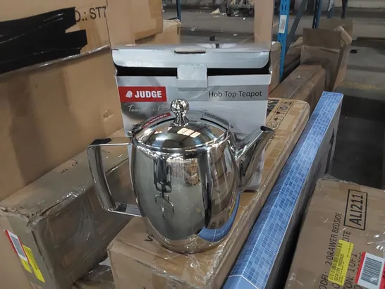 BOXED JUDGE TRADITIONAL HOB TOP STAINLESS STEEL TEAPOT (1 BOX)