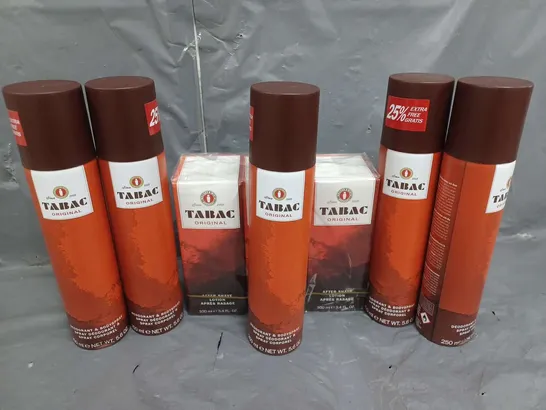 APPROXIMATELY 8 TABAC PRODUCTS TO INCLUDE SPRAY DEODORANT (250ml), AFTER SHAVE (100ml) - COLLECTION ONLY