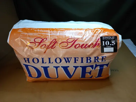 SOFT TOUCH HOLLOWFIBRE SINGLE DUVET