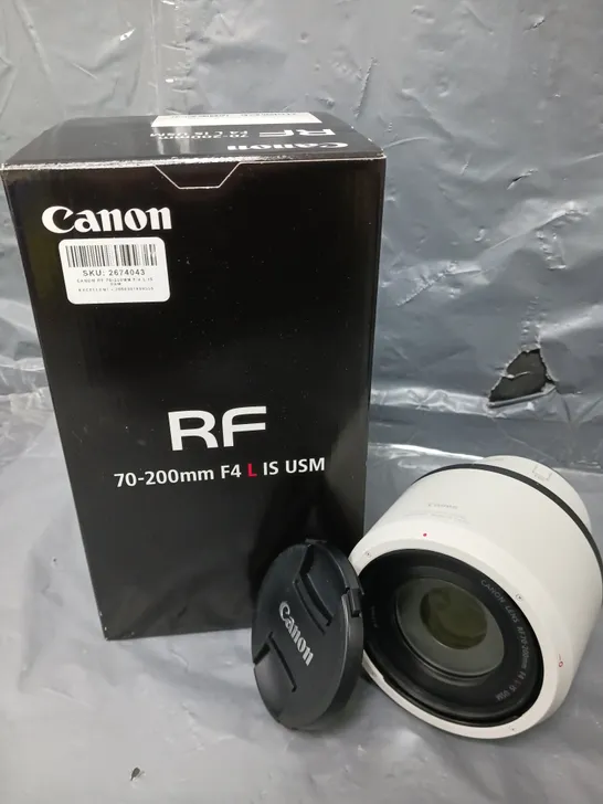 BOXED CANON RF 70-200mm F4 L IS USM LENS