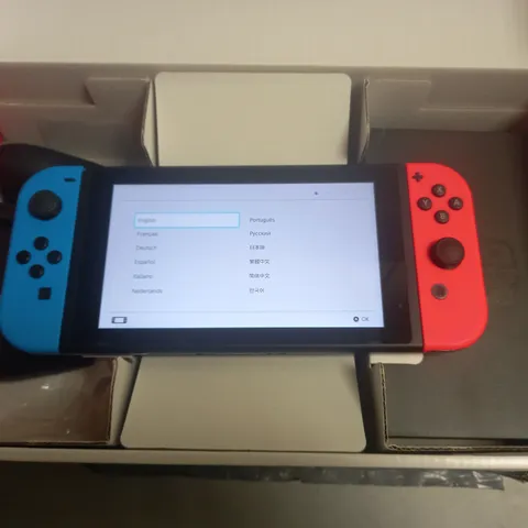 BOXED NINTENDO SWITCH HANDHELD GAMES CONSOLE