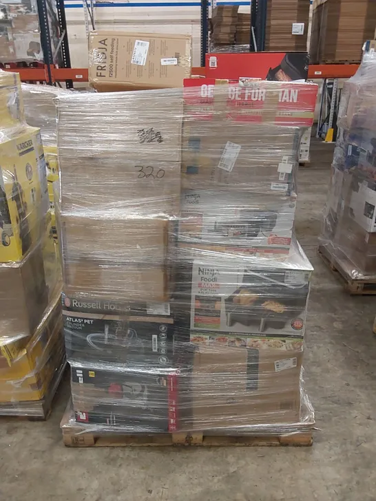 PALLET OF APPROXIMATELY 23 UNPROCESSED RAW RETURN HOUSEHOLD AND ELECTRICAL GOODS TO INCLUDE;