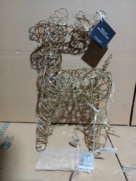 JOHN LEWIS REINDEER PRE-LIT DECORATION 