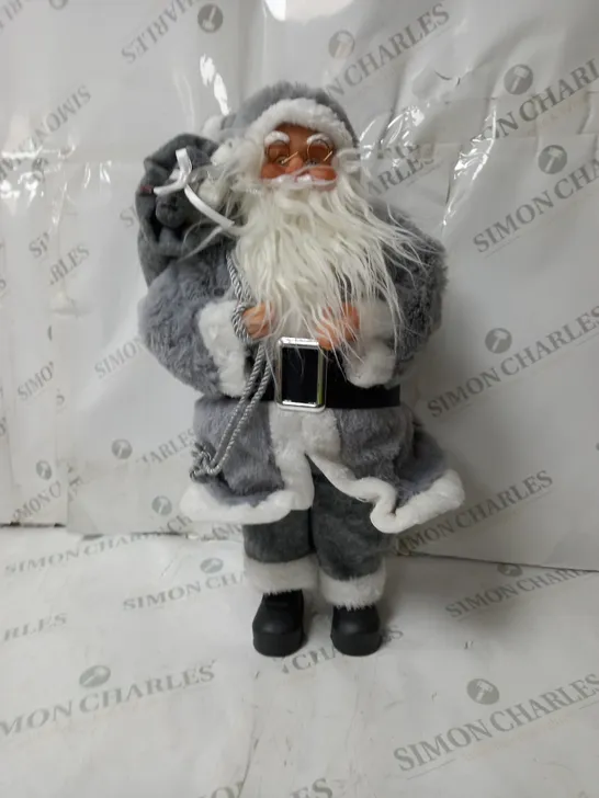 BOXED FESTIVE STANDING SANTA 43CM X 63CM