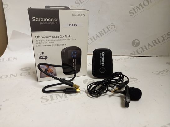 SARAMONIC BLINK500 TX ULTRACOMPACT 2.4GHZ BODY-PACK TRANSMITTER WITH MICROPHONE