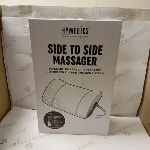 BOXED HOMEDICS SIDE TO SIDE MASSAGER SUPERIOR LUMBAR SUPPORT PILLOW