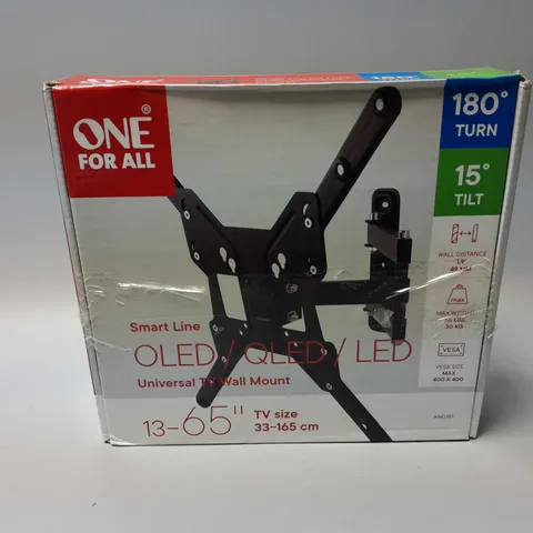 BOXED ONE FOR ALL SMART LINE UNIVERSAL TV WALL MOUNT (13-65")