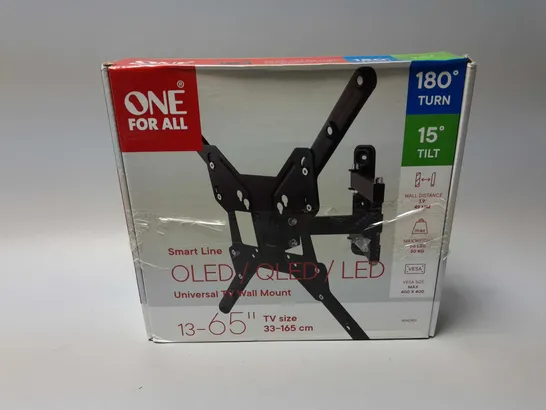 BOXED ONE FOR ALL SMART LINE UNIVERSAL TV WALL MOUNT (13-65")