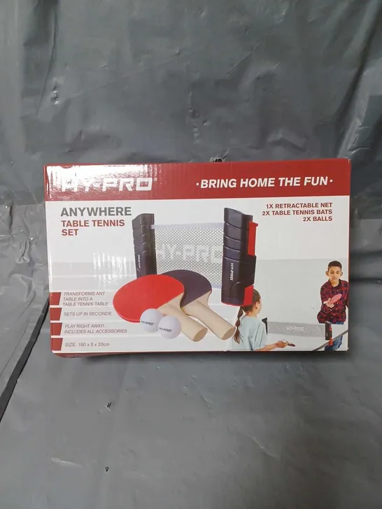 HY-PRO ANYWHERE TABLE TENNIS SET