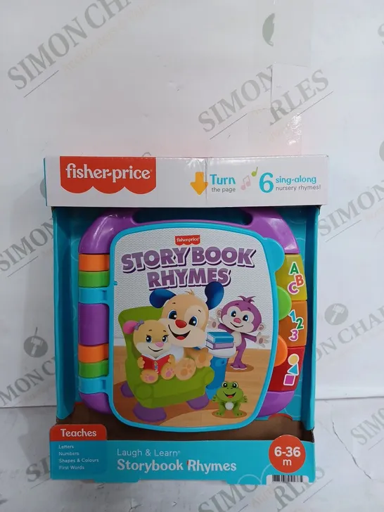 FISHER-PRICE LAUGH & LEARN ELECTRONIC BABY LEARN STORY BOOK RHYMES