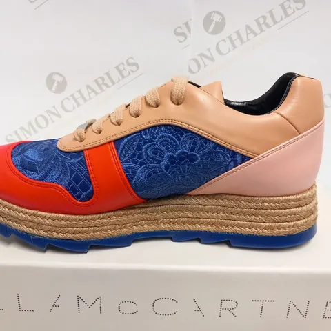 BOXED PAIR OF STELLA MCCARTNEY SPORTS SHOE SIZE 35