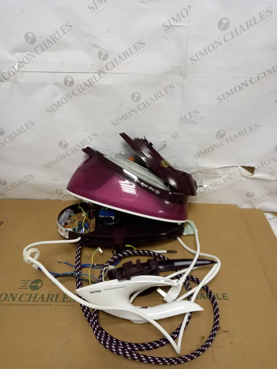 PHILIPS PERFECTCARE COMPACT STEAM GENERATOR IRON (VERY DAMAGED)