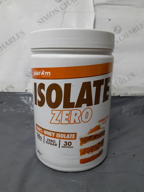 PER4M 900G ISOLATE ZERO  WHEY ISOLATE - CARROT CAKE