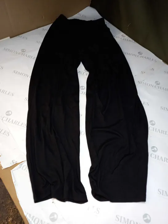 CIDER STRETCH WIDE LEG PANTS IN BLACK - XS