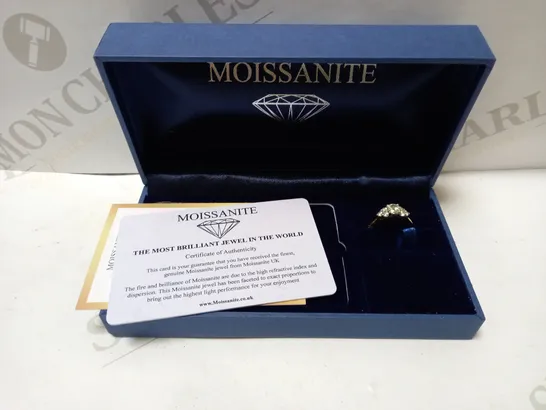 MOISSANITE 9CT GOLD 1CT YELLOW GOLD RING RRP £529