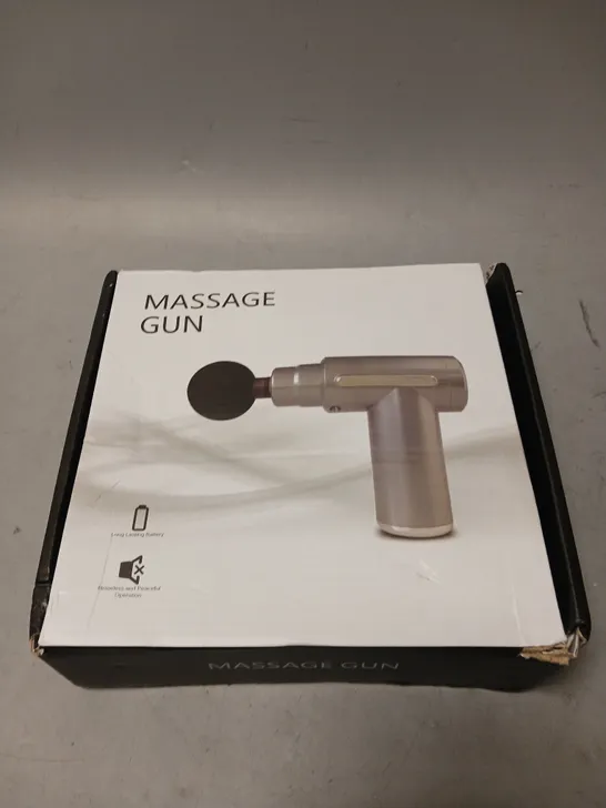 BOXED MASSAGE GUN WITH ACCESSORIES 