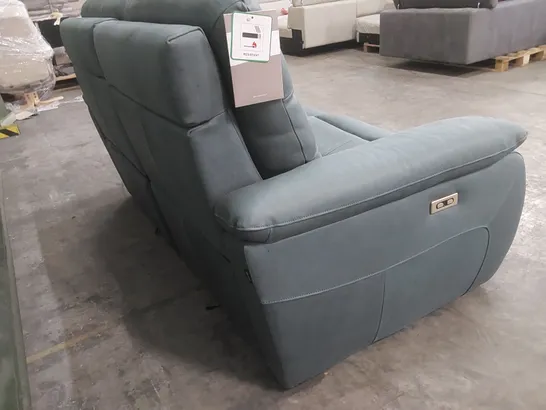 QUALITY DESIGNER ITALIAN MADE ALBA 3 SEATER ELECTRIC RECLINER LEATHER UPHOLSTERED SOFA 