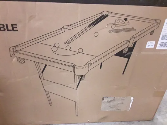 BOXED HY-PRO 4FT6IN SNOOKER AND POOL TABLE - COLLECTION ONLY RRP £99.99