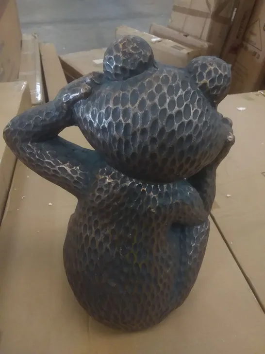 BOXED HEAR NO EVIL FROG STATUE 