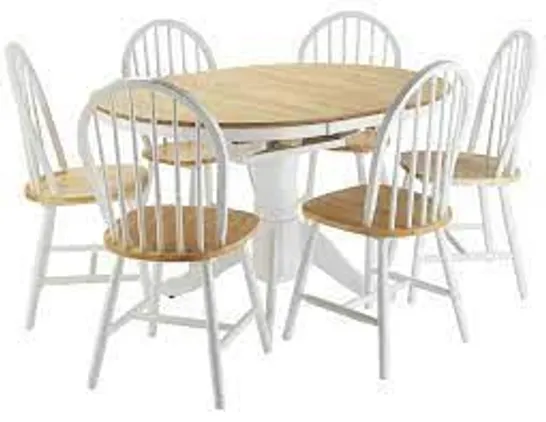 BOXED GRADE 1 NEW KENTUCKY TABLE & 6 CHAIRS (3 OF 4 BOXES)