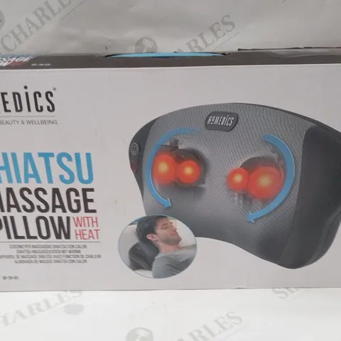 BOXED HOMEDICS SHIATSU MASSAGE PILLOW WITH HEAT SP-7H-EU